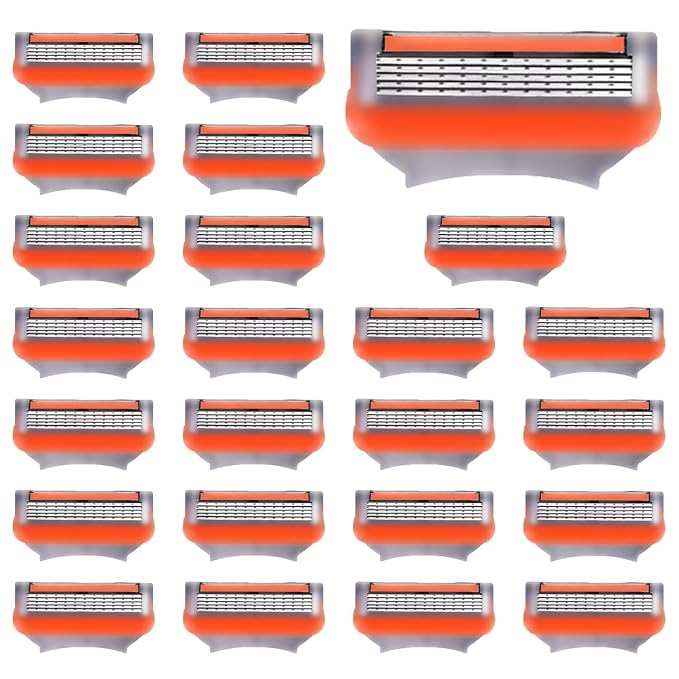 Precision Razor Parts Amazon.com: 24 Pack Razor Blade Refills Compatible with Fusion 5 Razor ...