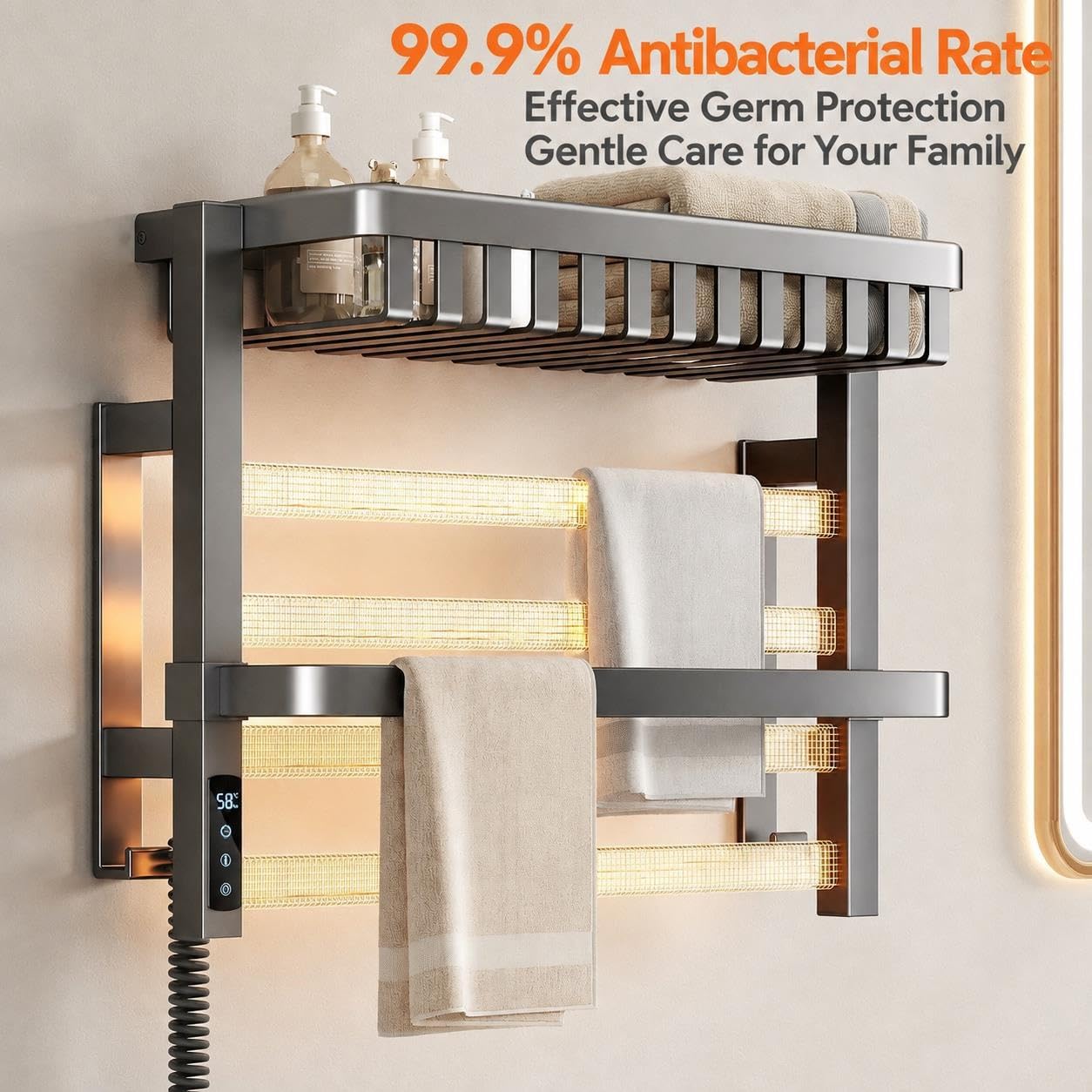 Toallero Eléctrico De Pared con Temporizador