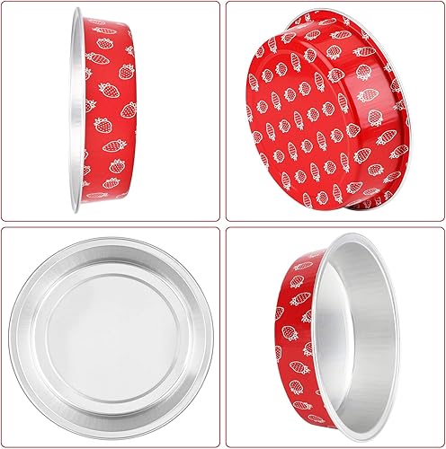 Vista 135 de Beasea Latas desechables para tartas de 4 pulgadas, paquete de 50 mini sartenes con tapas, molde de aluminio dorado de 8 onzas, moldes para tartas