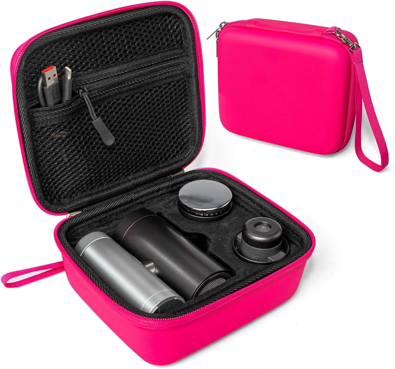Hard EVA Portable Cooler Storage Case, Compatible with Shark ChillPill Cooling Device, Shockproof Protective Carry Bag, Dustproof Travel Pouch for Outdoor Sports Daily Trip
