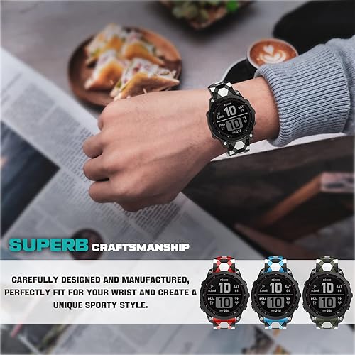 Miniatura 7 de OVERSTEP Compatible con la correa de reloj Fenix 5X, correa de liberación rápida QuickFit de 0.066 pulgadas para Garmin Fenix 5X PlusFenix 6XFenix