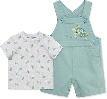 Little Me baby-boys 2-piece Tee Shirt and Shortall Set