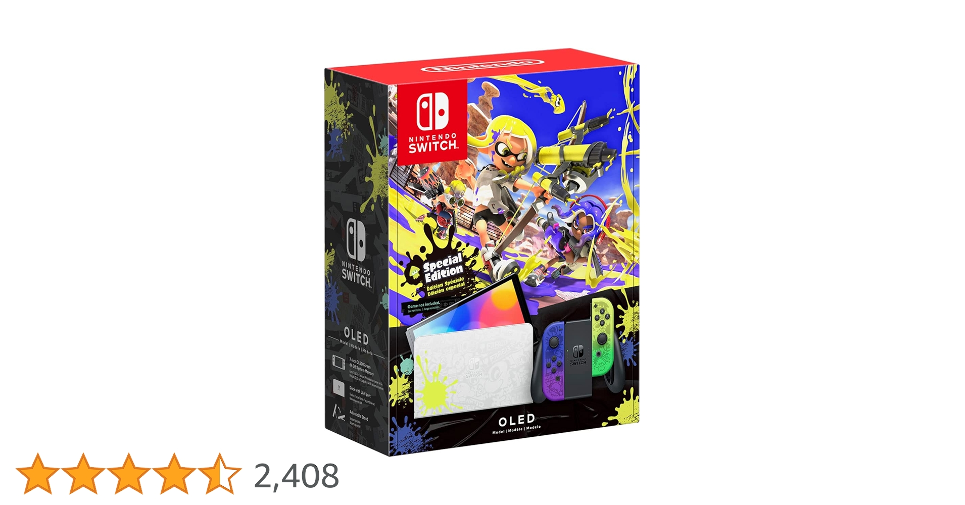 Nintendo Switch 本体 + Splatoon 3 Splatoon 3 Nintendo Switch – OLED Model, Nintendo Switch