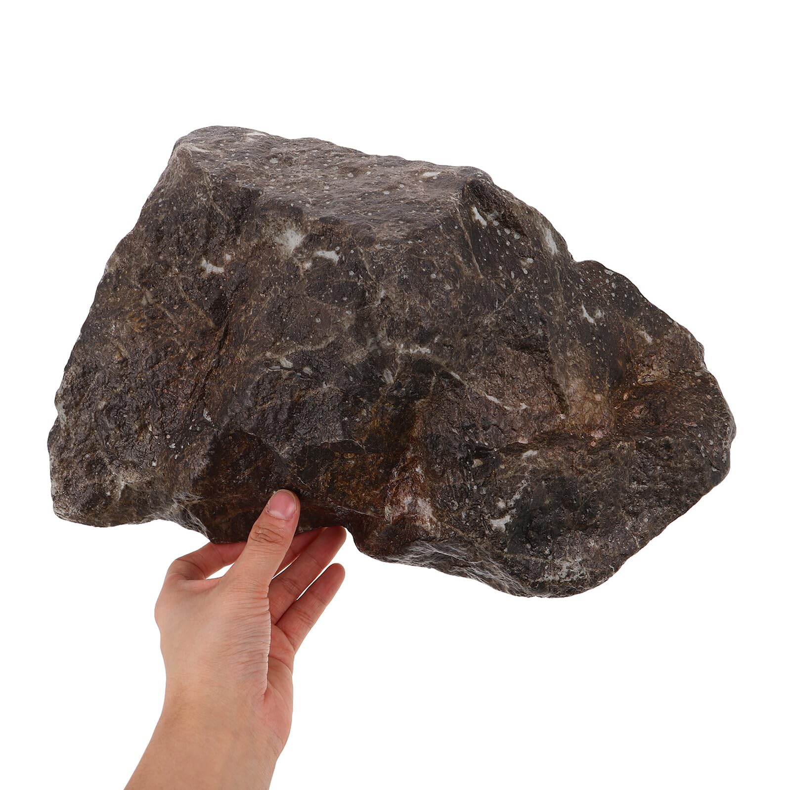 Roca Artificial para Acuario 33x25x18 Cm, Imitación de Piedra Paisajística, Decoración de Jardín y Patio, Piedra Falsa Resistente al Agua, Paisaje Rocoso Decorativo para Peceras