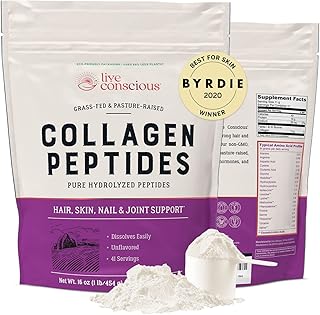 Collagen Peptides Powder - Hair, Skin, Nail, and Joint Support - Type I & III Collagen - Naturally-Sourced Hydrolyzed Prot...
