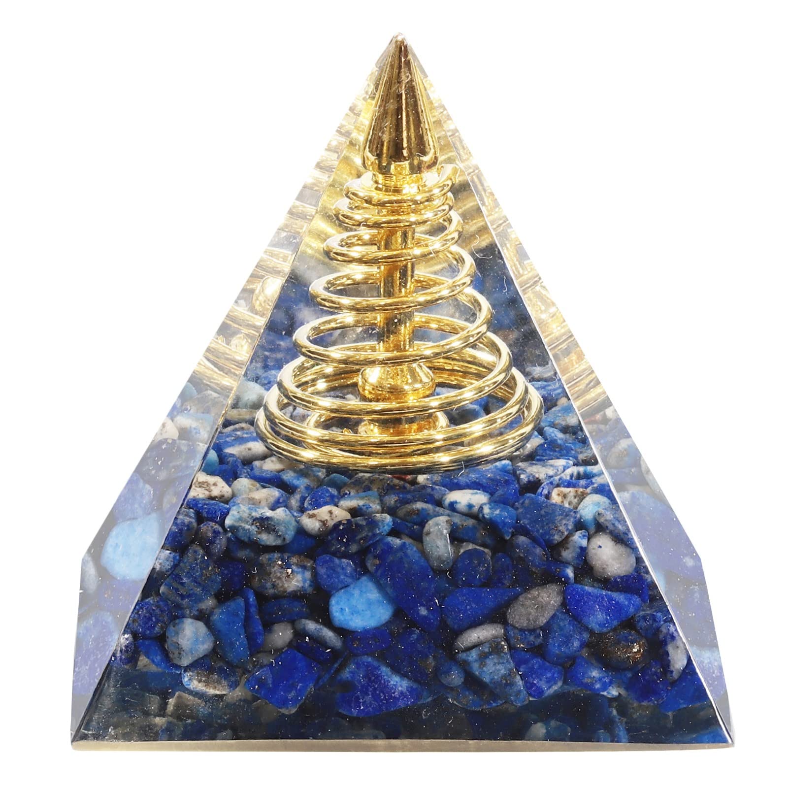 Nupuyai Kristall Pyramide Edelstein Heilstein Energie Pyramiden für Positive Energie Reiki Heilung Meditation und Haus Feng Shui Dekoration