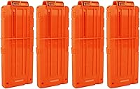 Vista 1 de pinzas para cartuchos de carga rápida, 4 unidades, 12 dardos para Nerf n-Strike Elite Blaster (naranja)