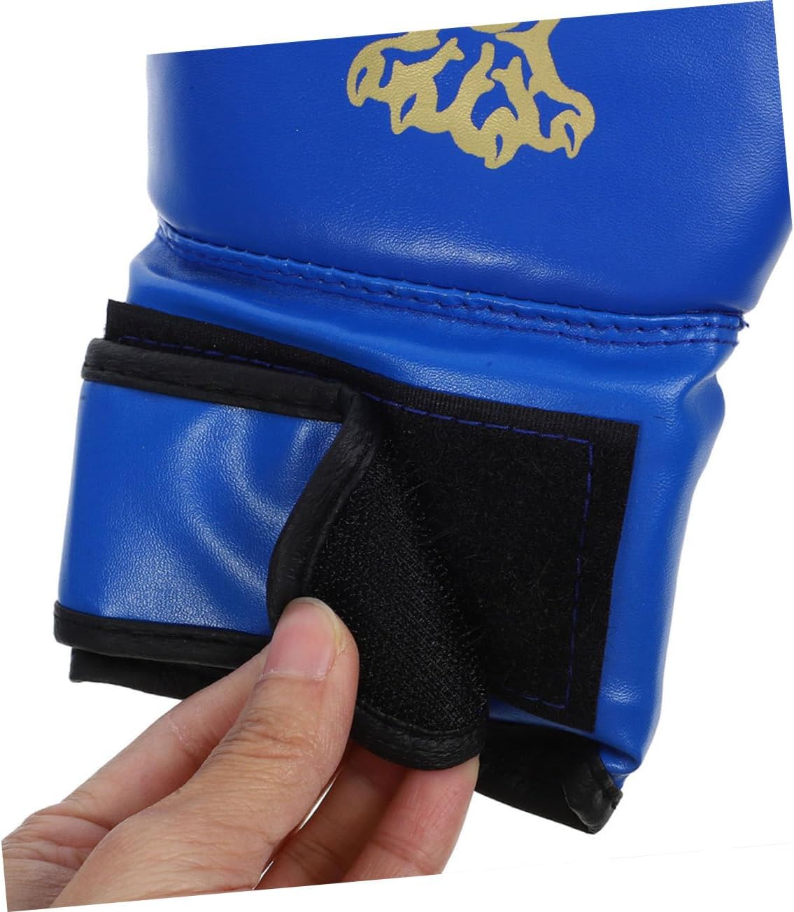 2pairs Boy Girl's Kickboxing Gloves Breathable Sparring Gloves for Boy Girl Boxing Thai Training and Fitness Workouts Blue Red Cartoon Tiger Design