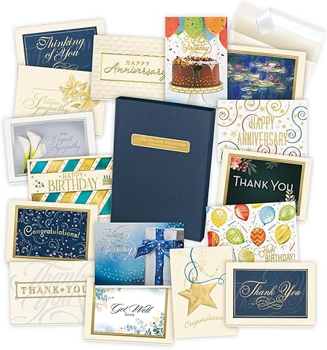 Miniatura 1 de Caja surtida de tarjetas para todas las ocasiones (35 tarjetas), papel de aluminio y relieve (toda ocasión 2)