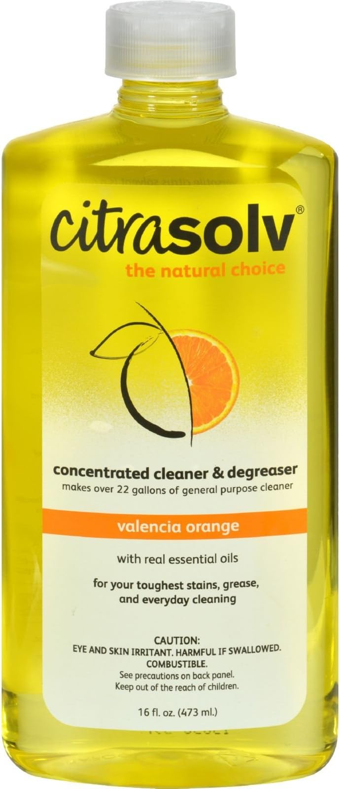 CitraSolv Natural Cleaner and Degreaser Concentrate - Valencia Orange - 16 oz