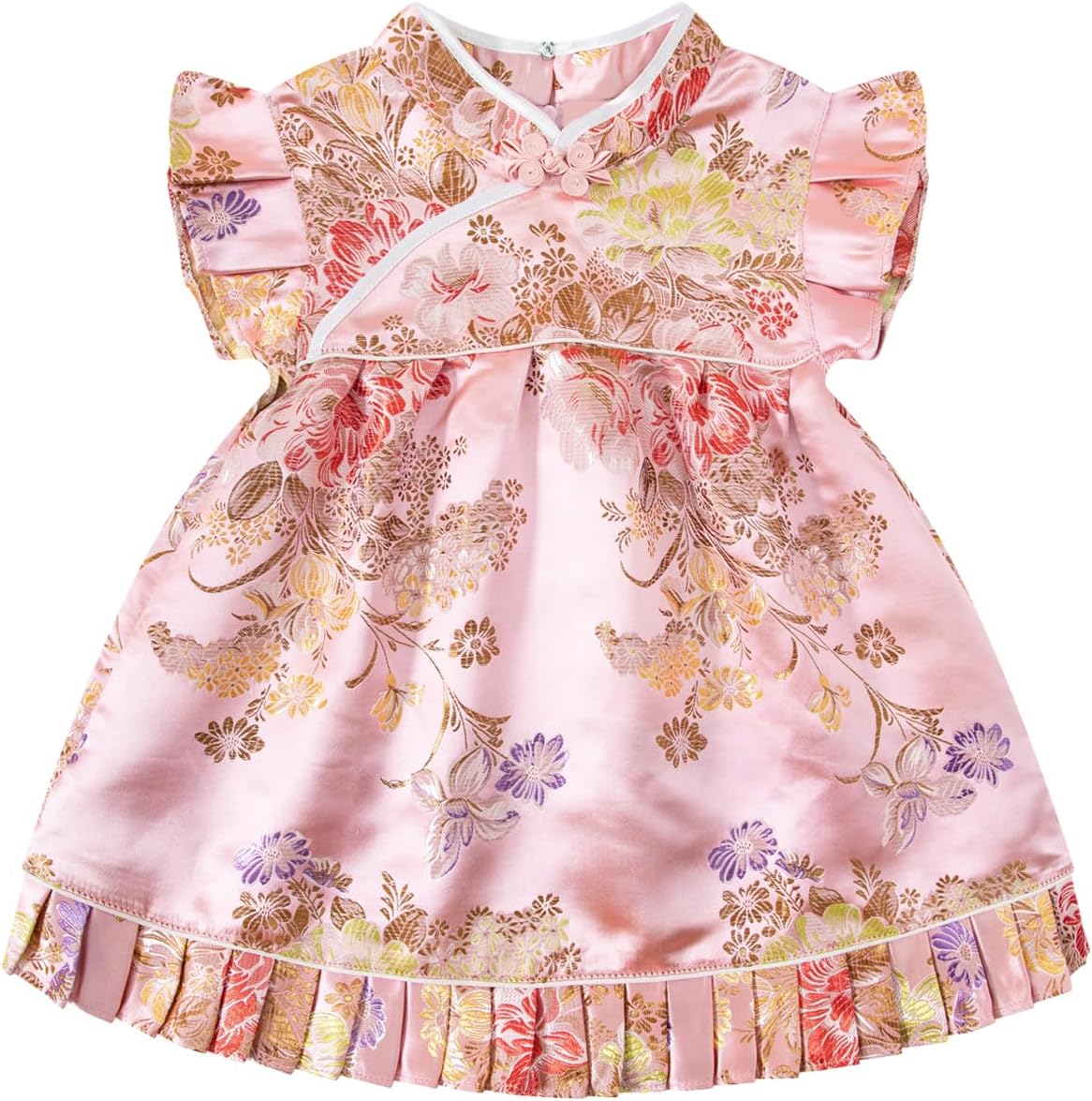 PROMOTED TO BIG SISTER Baby Girls Chinese New Year Outfit Short Sleeve Spring Festival Shorts Sets Traditional Qipao Dress