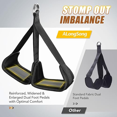 Miniatura 2 de Bandas de asistencia para dominadas con pedal de soporte de pie, bandas de resistencia resistentes de 320 libras, peso y altura ajustables con