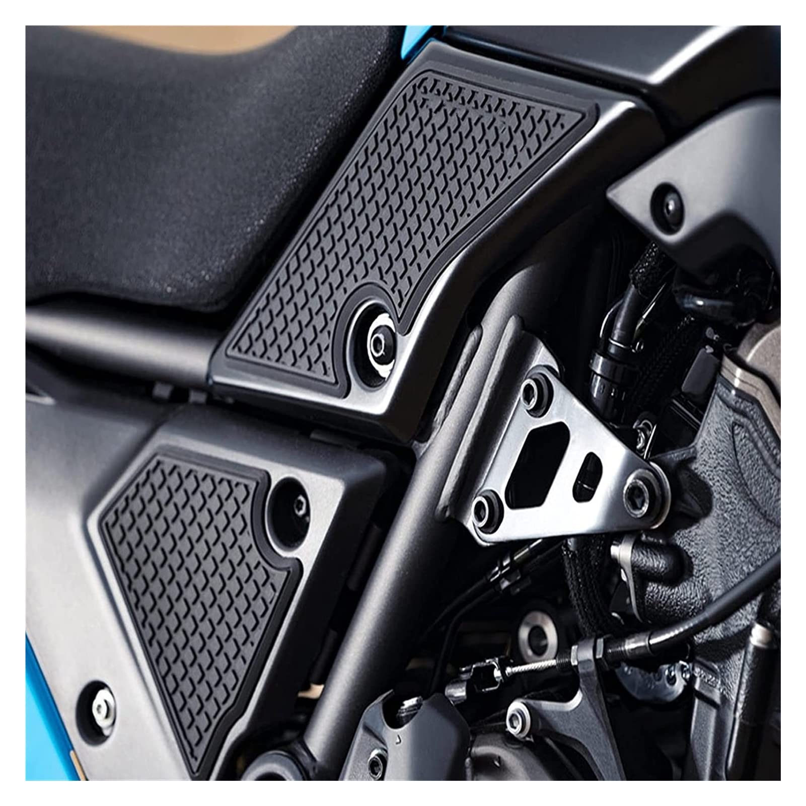 Paraserbatoio moto, Protector di tank serbatoio di ., 2019 2020 Adesivi del serbatoio del carburante antiscivolo del motociclo 2019 2020 Impermeabile Adesivo di gomma compatibile con Ya-Maha Tenere 70