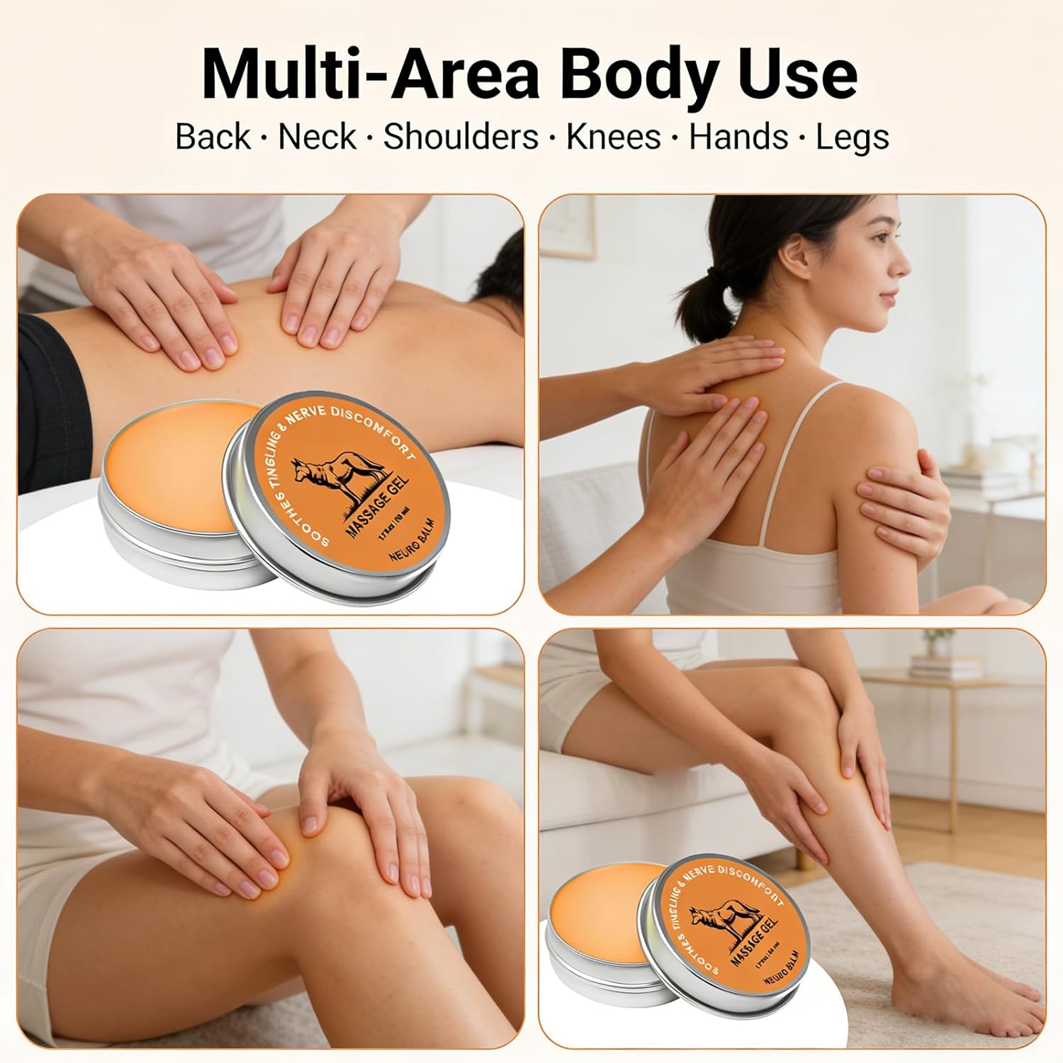 Balm, Joint Soothing Cream, Natural Herbal Body Cooling Soothing Body Cream with Magnesium, Arnica Oil, Camphor Blue, Chamomile & Menthol Extract (1Pc)