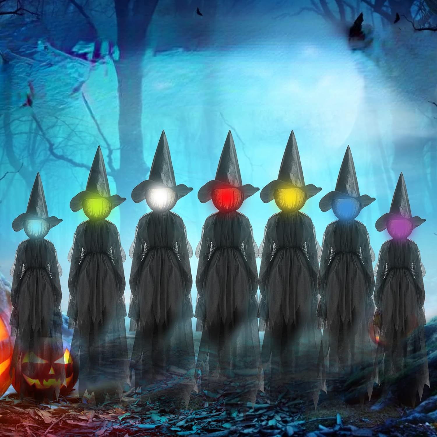 Halloween Decorations Outdoor Life Size Witches, Holding Hands