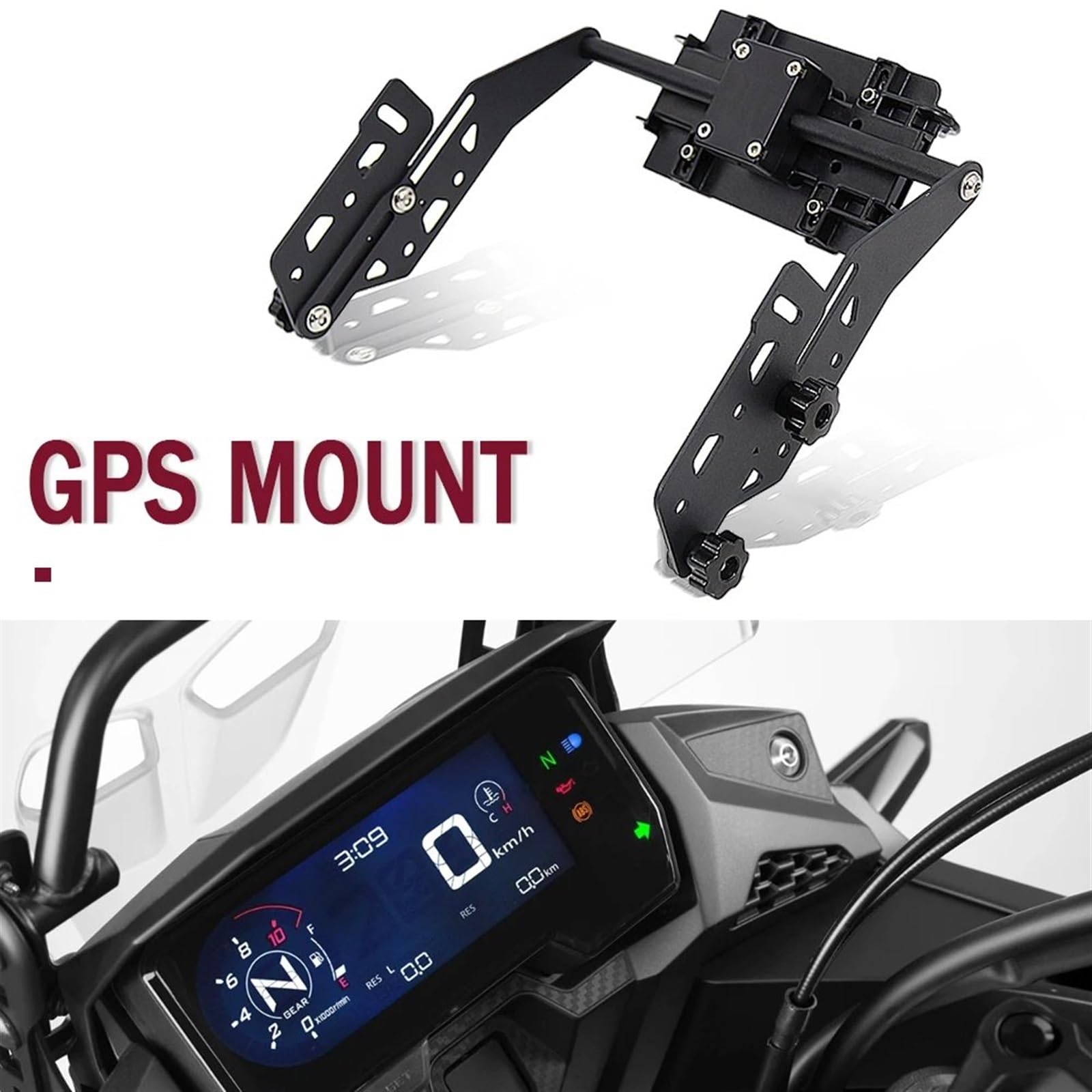 Support Telephone Velo pour CB500X 2016 – 2019 Accessoires Support D'écran À Réglage Automatique Support Téléphone GPS pour Moto Support Navigation Telephone Moto Rotation(22mm)