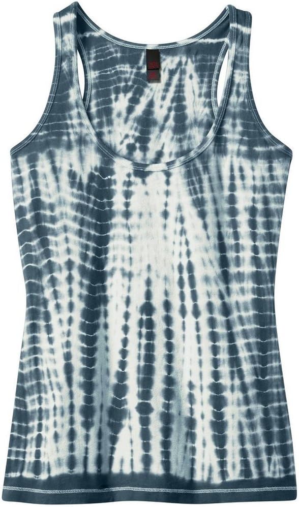 District Women's Junior Fit Tie-Dye Racerback Ring Spun Tank Top