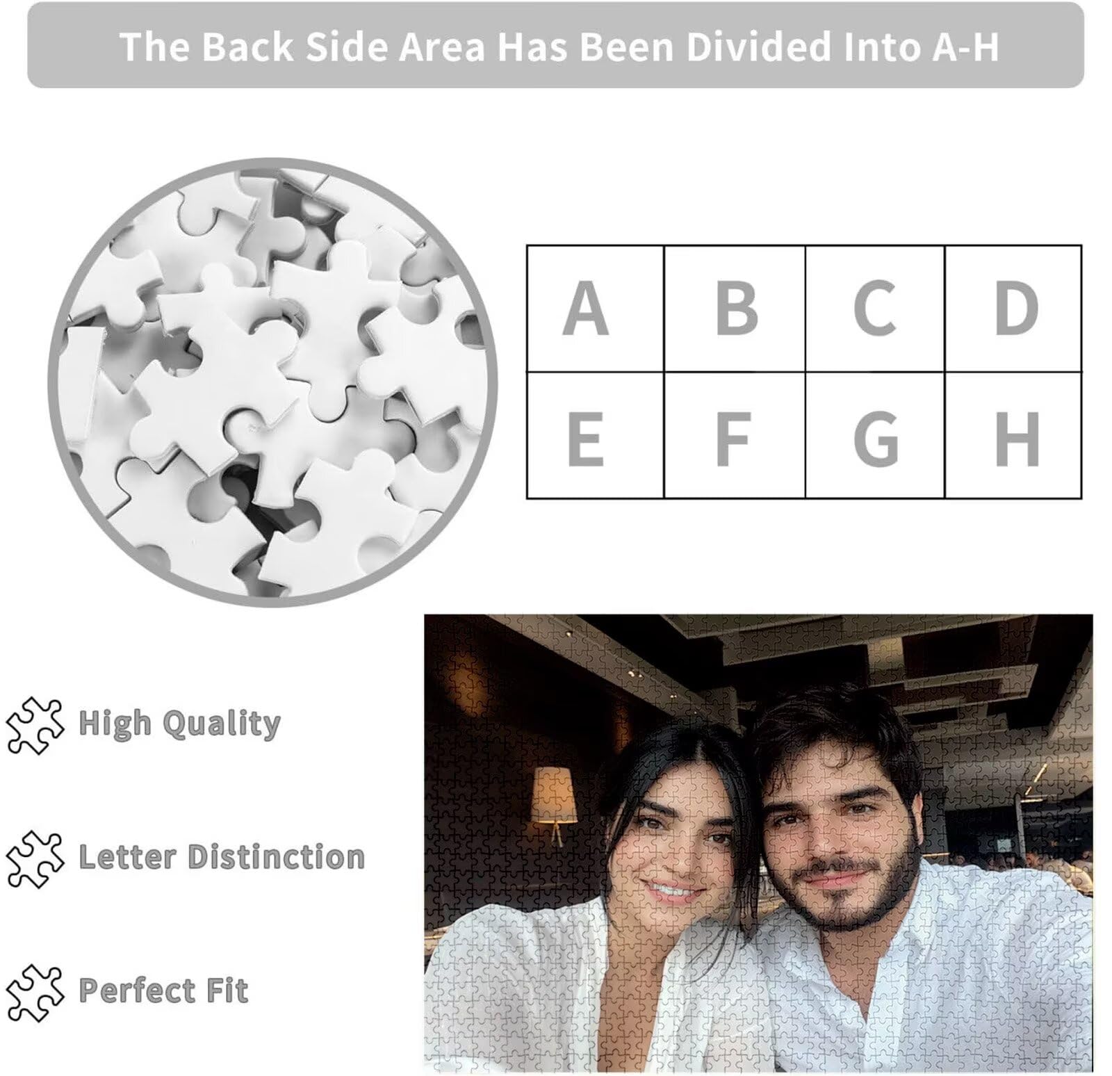 Spersonalizowana łamigłówka ze zdjęciem 1000 1500 2000 3000 4000 5000 sztuk Drewniane Puzzle Spersonalizowane z Twoim Obrazem Oryginalny prezent, z tekstem Rodzina, Zwierzęta, Urodziny, Boże