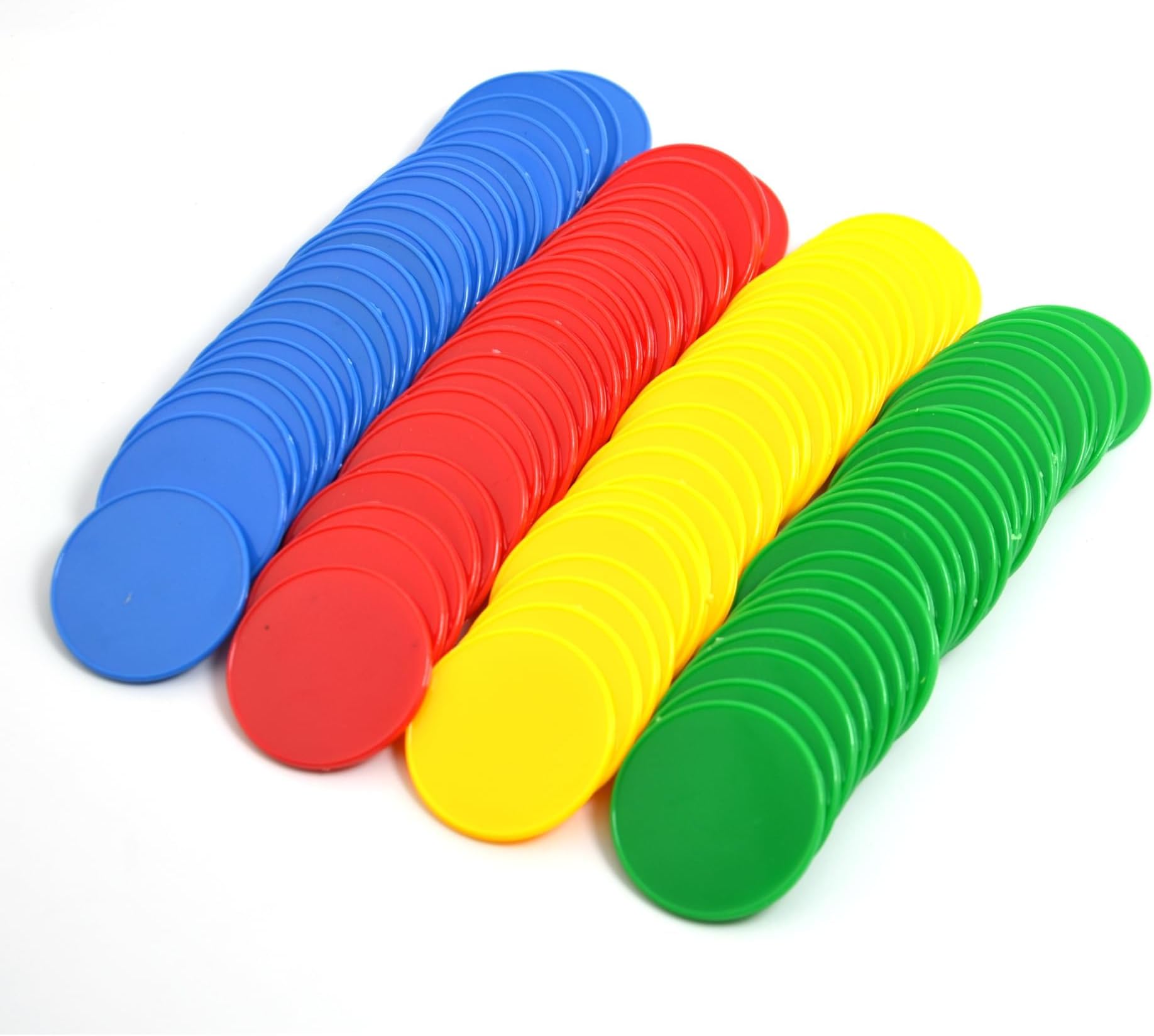 Round Counting Chips Learning Toys -160 Pieces, Ages 5+, 4 Colors Small Plastic Math Counters for Kids, Counting Chips, Perfect for,Back to School Supplies,Teacher Supplies