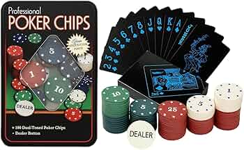 SHIFTER Poker Chips Set 100 Pcs with Playing Cards | Casino Style SHIFTER Poker Chips Set 100 Pcs with Playing Cards | Casino Style