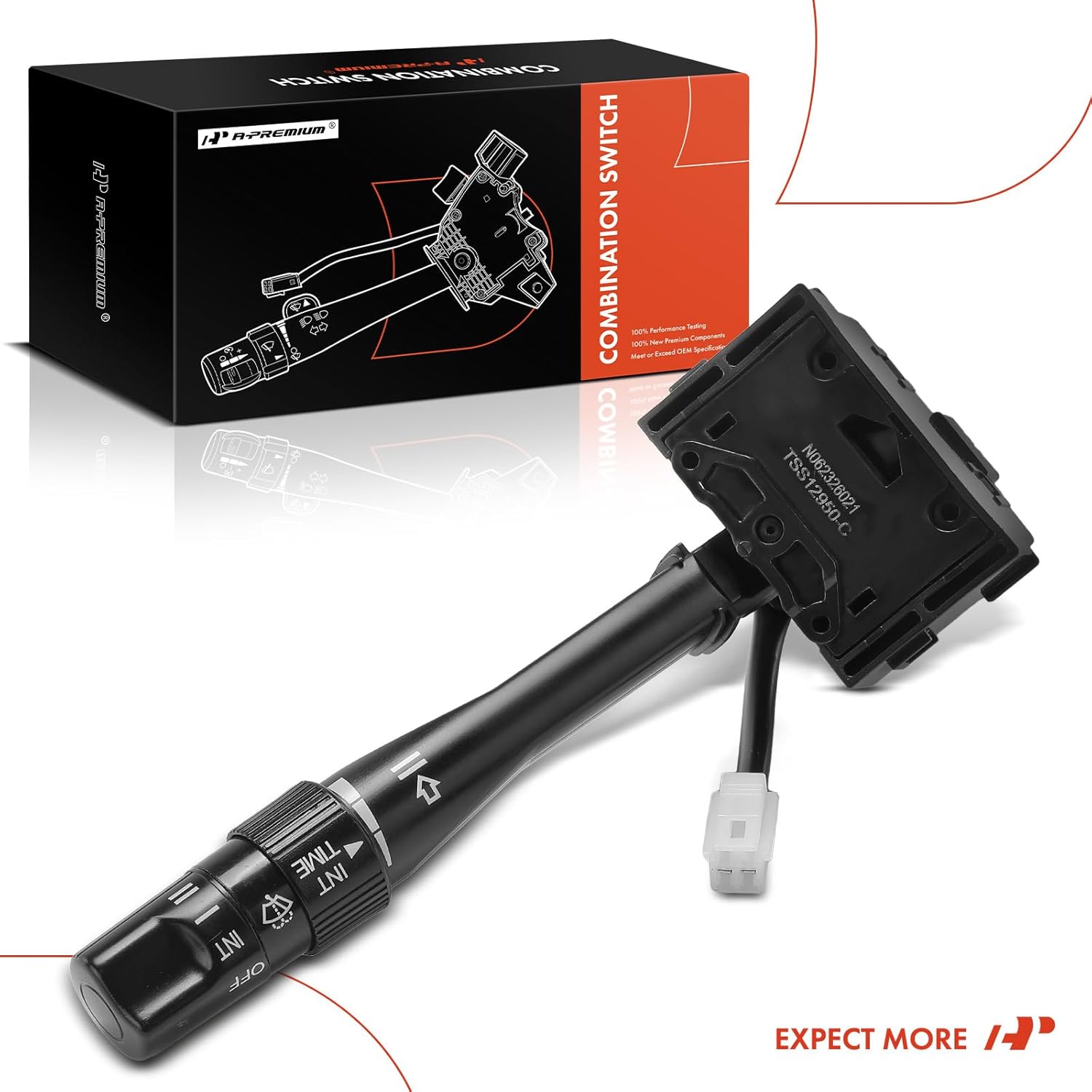 A-Premium Front Windshield Wiper and Washer Switch Lever Compatible with Honda Accord (EX/LX) 1996-1997, Prelude 1997-2001