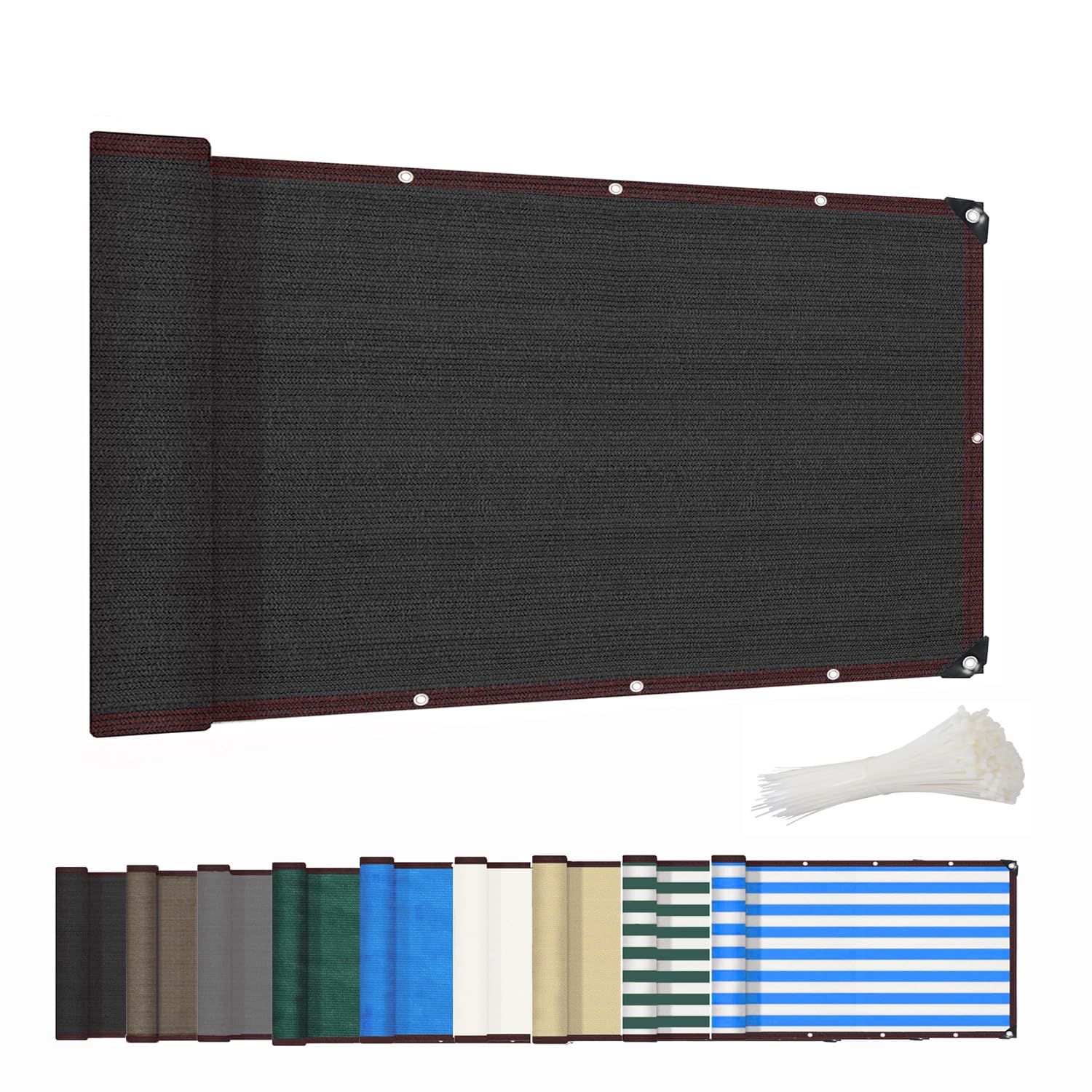 Kebinmaoyi Premium Greenhouse Shading Sunshade Netting for Plants, Effective Protection from Sunlight, for Garden, Patio, Plant,Flower,Chicken Coop,Carport, Black,0.8x2.2m(2.6ft x7.2ft) — image 1