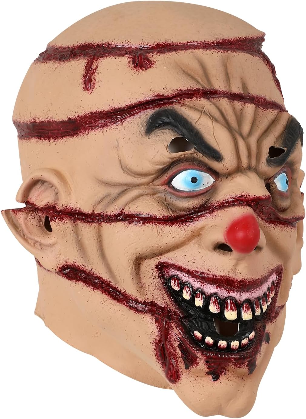 Kuberas Zombie Mask Scary Walking Dead Vampire Head Mask Creepy Horror Demon Halloween Party Cosplay Costume Props for Adults