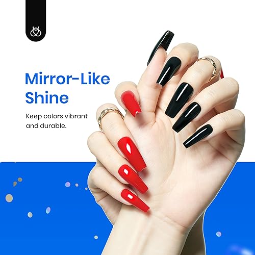 Miniatura 5 de beetles Gel Polish Capa superior de gel que no se limpia  0.5 fl oz (0.5 fl oz), esmalte de uñas de gel de alto brillo de larga duración, esmalte de