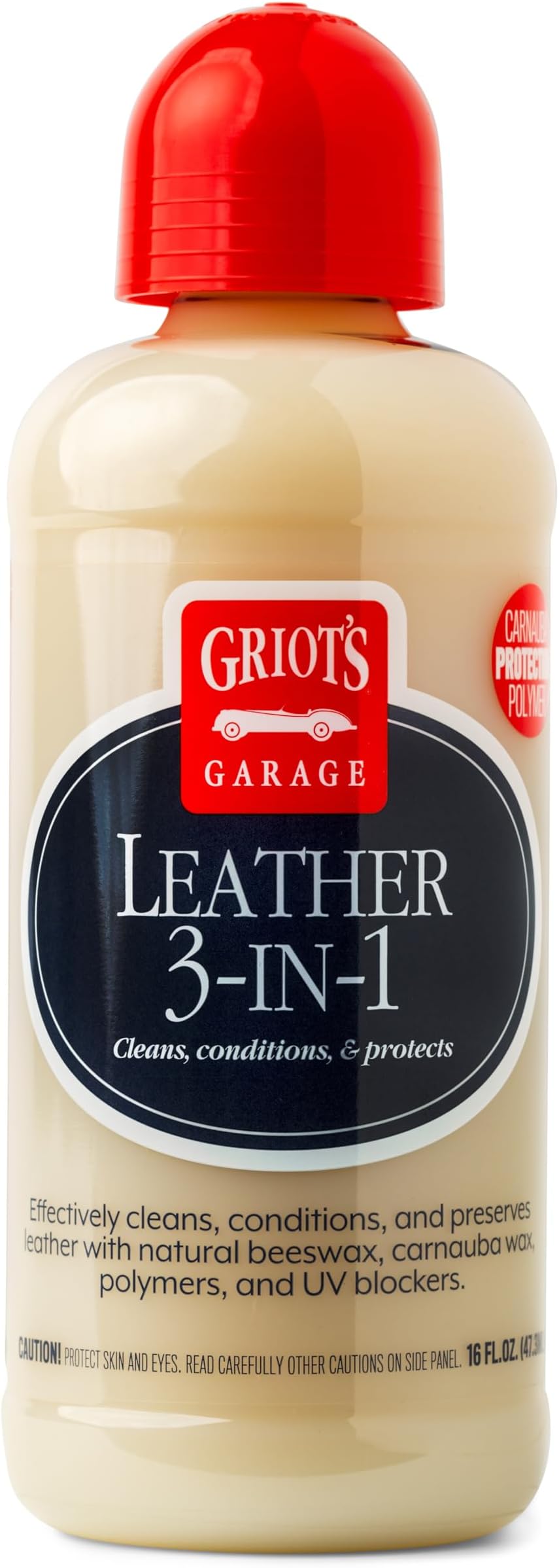 Griot's Garage 11019 3-in-1 Leather Cleaner 16oz