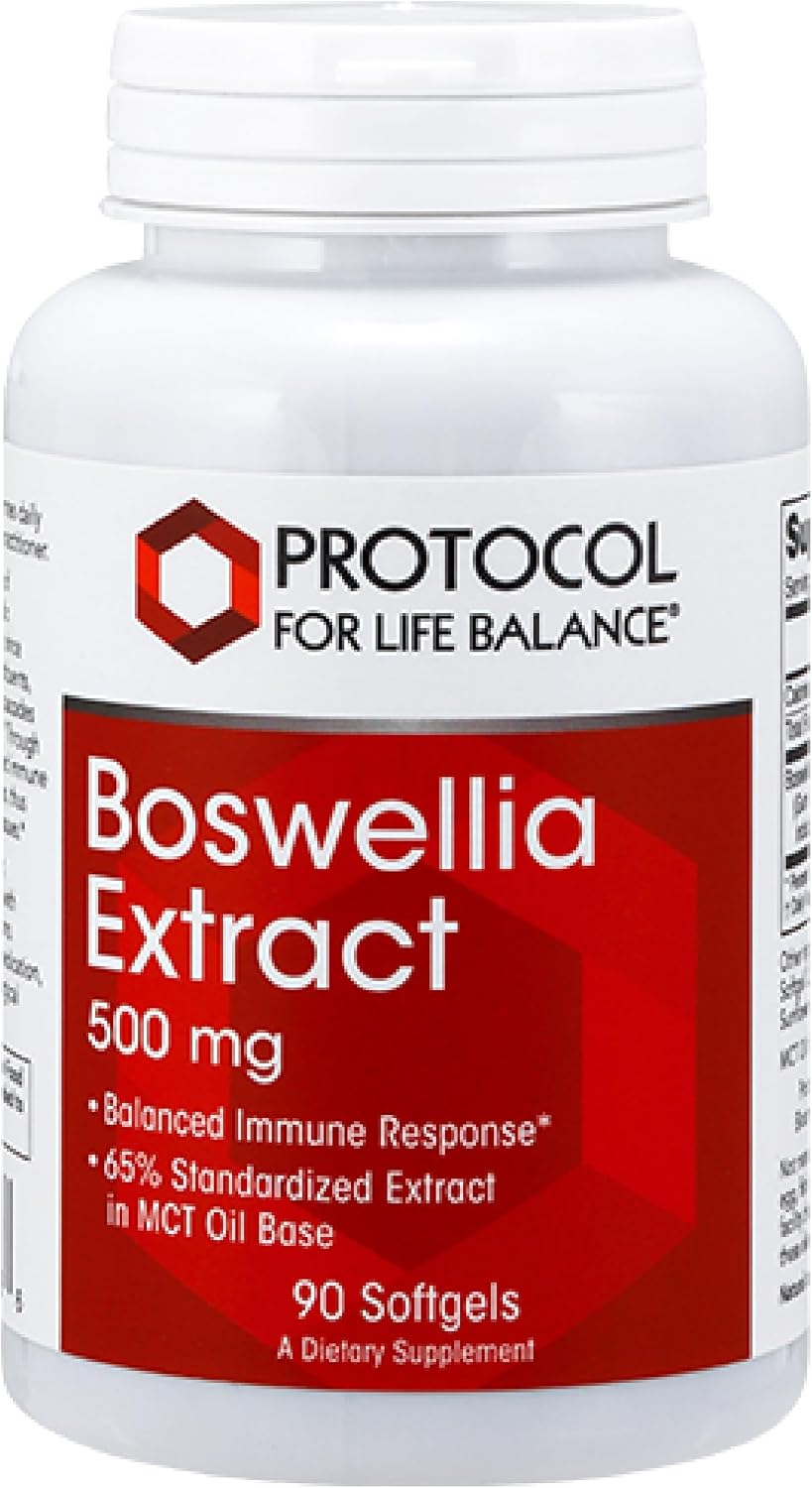 PROTOCOL FOR LIFE BALANCE Boswellia Extract 500mg, Immune, 90 Softgels