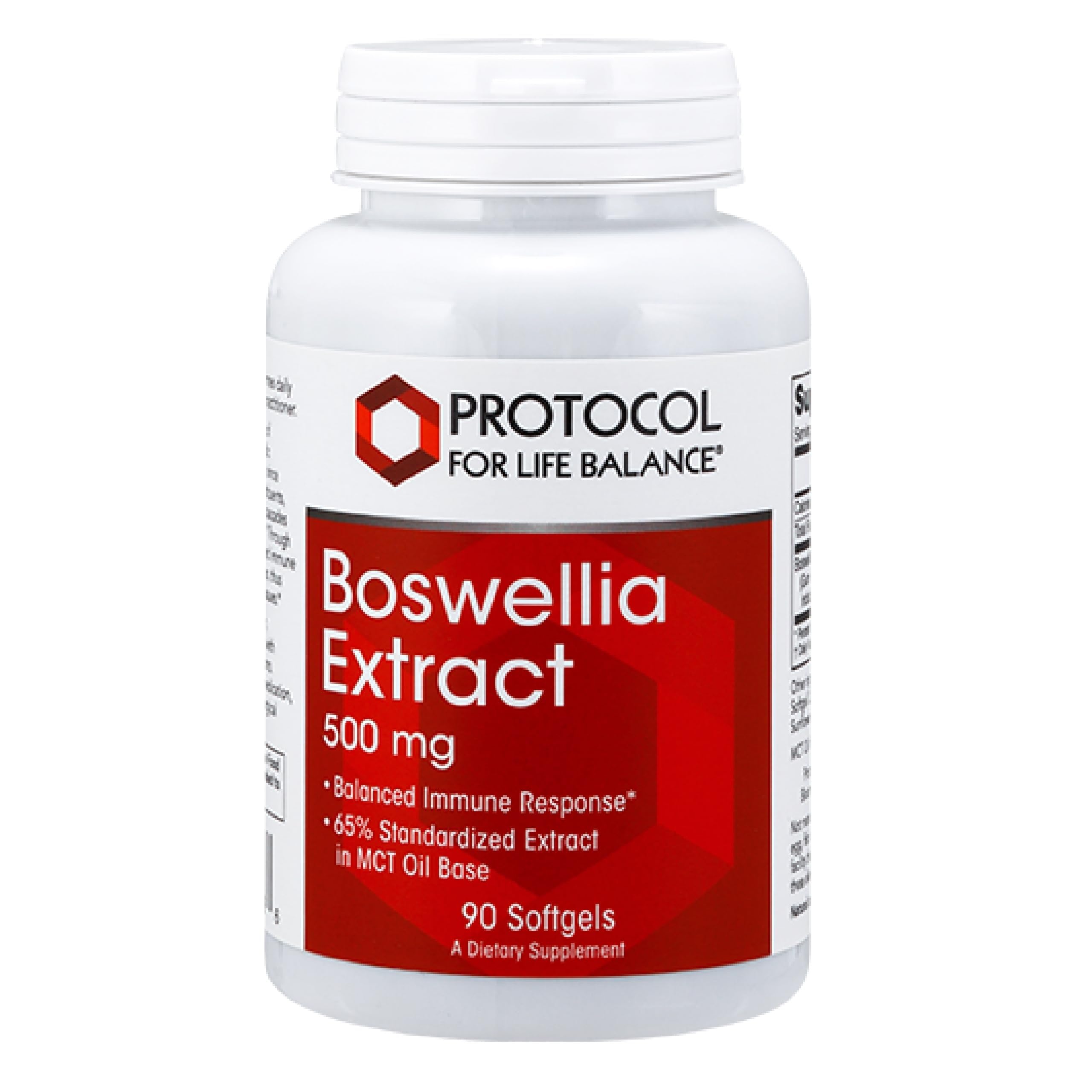 PROTOCOL FOR LIFE BALANCE Boswellia Extract 500mg, Immune, 90 Softgels