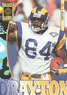 1995 Collector's Edge Football Black Label #108 Troy Drayton