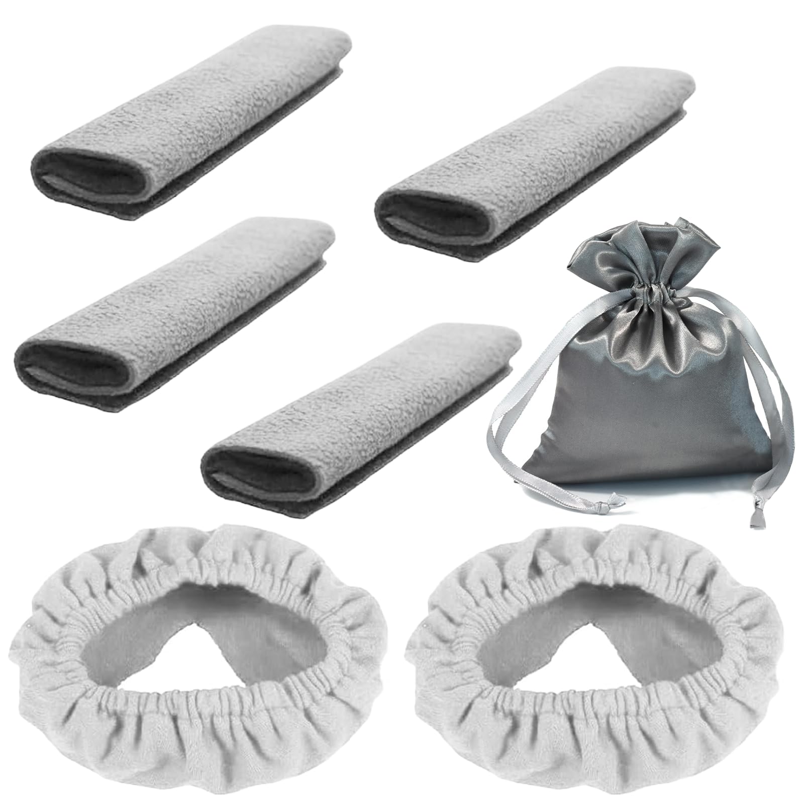 Asheyya7 Pcs Cpap Mask Liners Accessories for Most Full Face Mask, Soft Elastic Washable Reducing Indentation