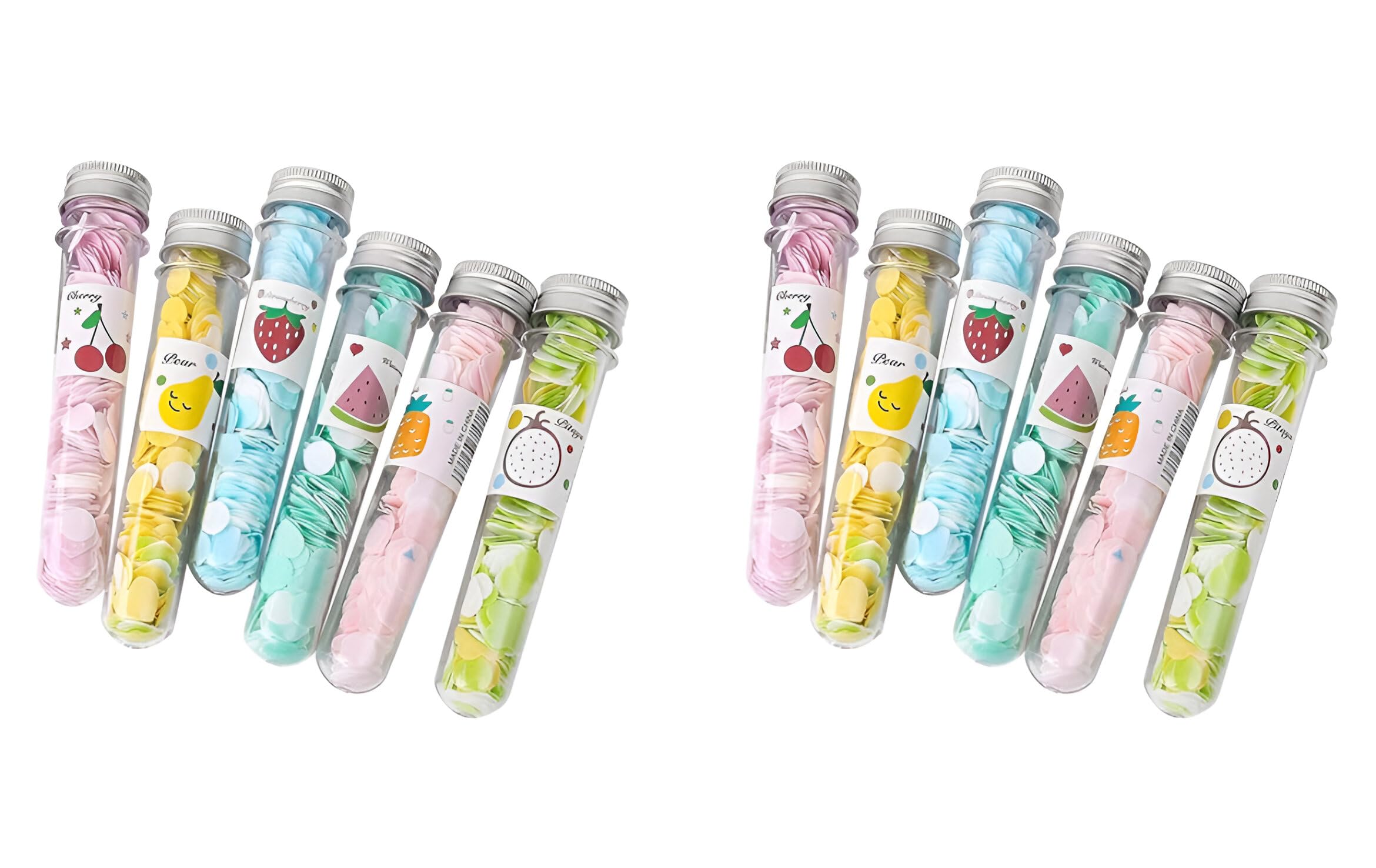 FUBIX Disposable Paper Soap Tube, Mixed Fragrance Paper Soap Sheets, Flower Design, Compact and Portable, Gentle on All Skin Types, Dissolves Easily, Hygienic and Travel-Friendly (12)-image-38