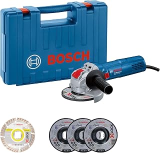 Bosch PRO Winkelschleifer GWX 750-125 mit X-LOCK (Scheiben-Ø: 125mm, Leistung 750 Watt, inkl. 5x Trenn- und Schleifscheiben-Set, Schutzhaube 125mm, Handwerkoffer) - Amazon Exclusive