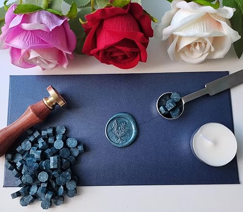 Miniatura 4 de Kit de calentador de sellado de cera para sellar cuentas de cera, horno de cera de sellado con cuchara de fusión y 2 velas de velas, juego de