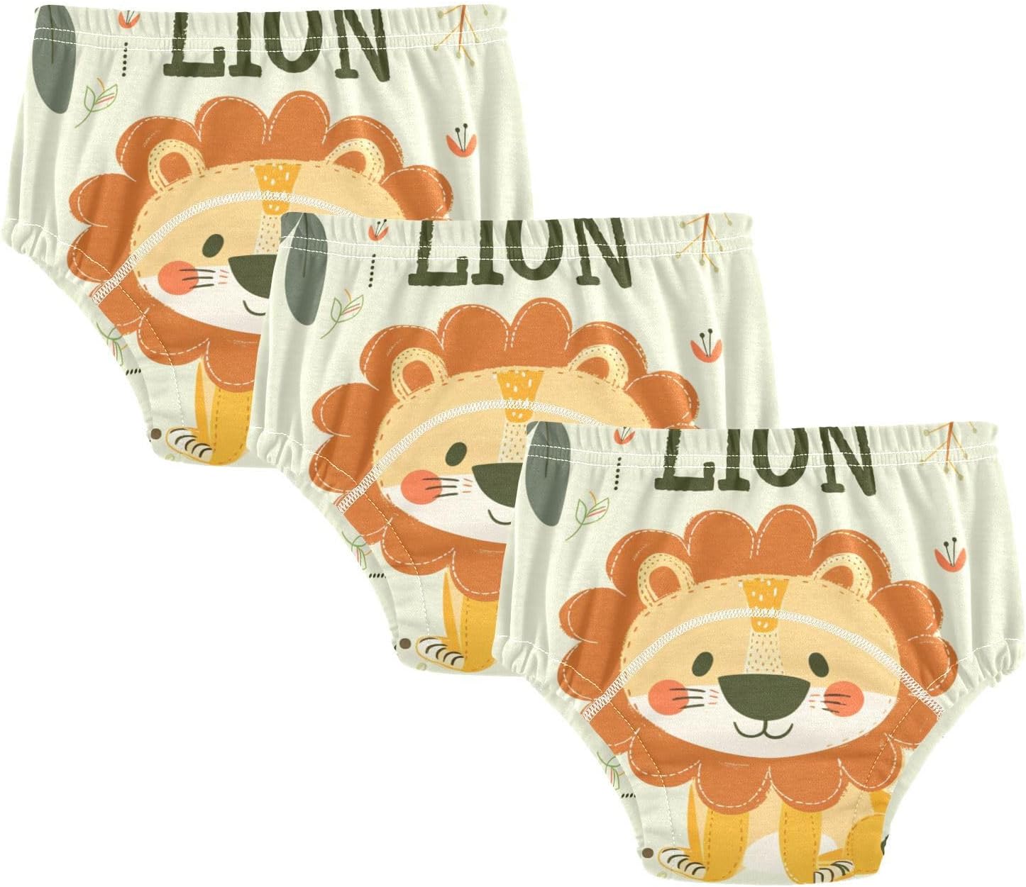 Baby Boys Potty Training Toilet Pants Leakproof Nighttime Training Underwear Sleep Underwear for Newborns 4T Cartoon Cute Handy Drawn Lion