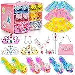Meland Princess Toys for Girls, Light Up Princess Dress Up Clothes for Toddler Girl 3,4,5,6 Year Old, Little Girls Gift Idea for Birthday Christmas Halloween