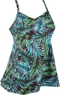 JINXUEER Women's Plus Size Flowy Swimsuit Crossback Tankini Top Modest Swimwear Price In India