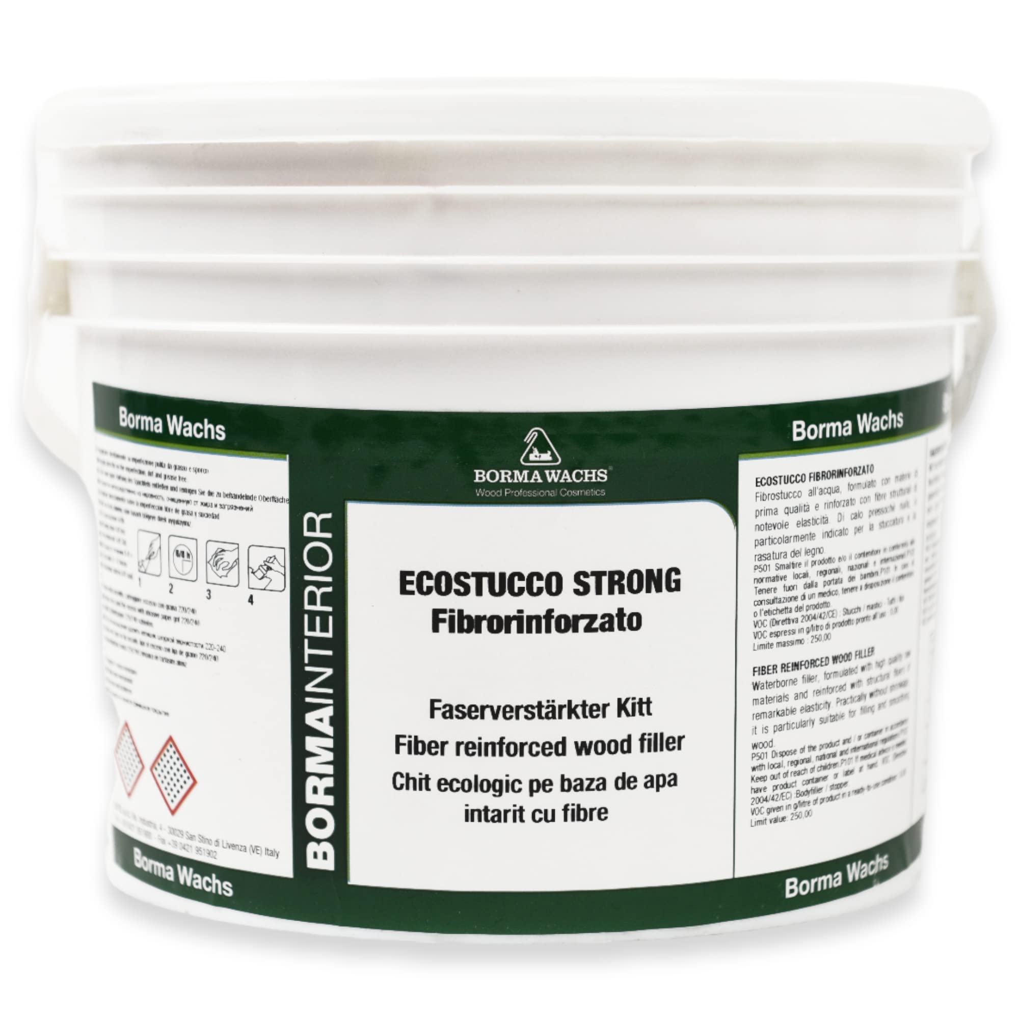 BORMA Faserverstärkter Holzkitt Spachtelmasse Extra Strong 5kg - Fichte - 04