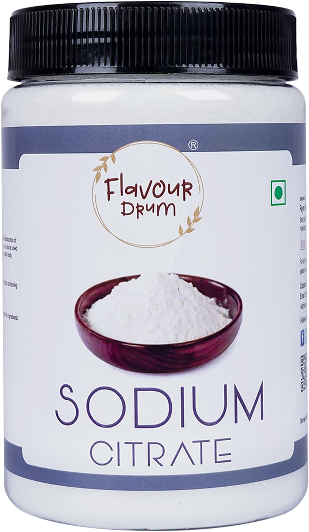 Flavour Drum Sodium Citrate, 750 g | Food Grade | Improves Texture | Preservative |