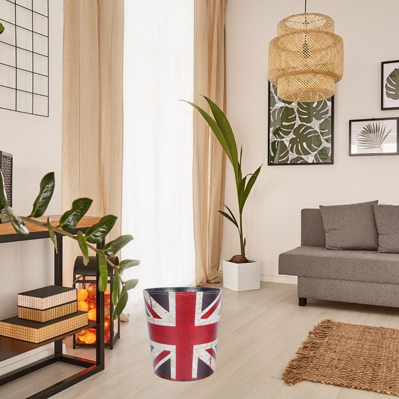 Europeo Contenedor de Cuero Residuos de Grande de Estilo para Dormitorio