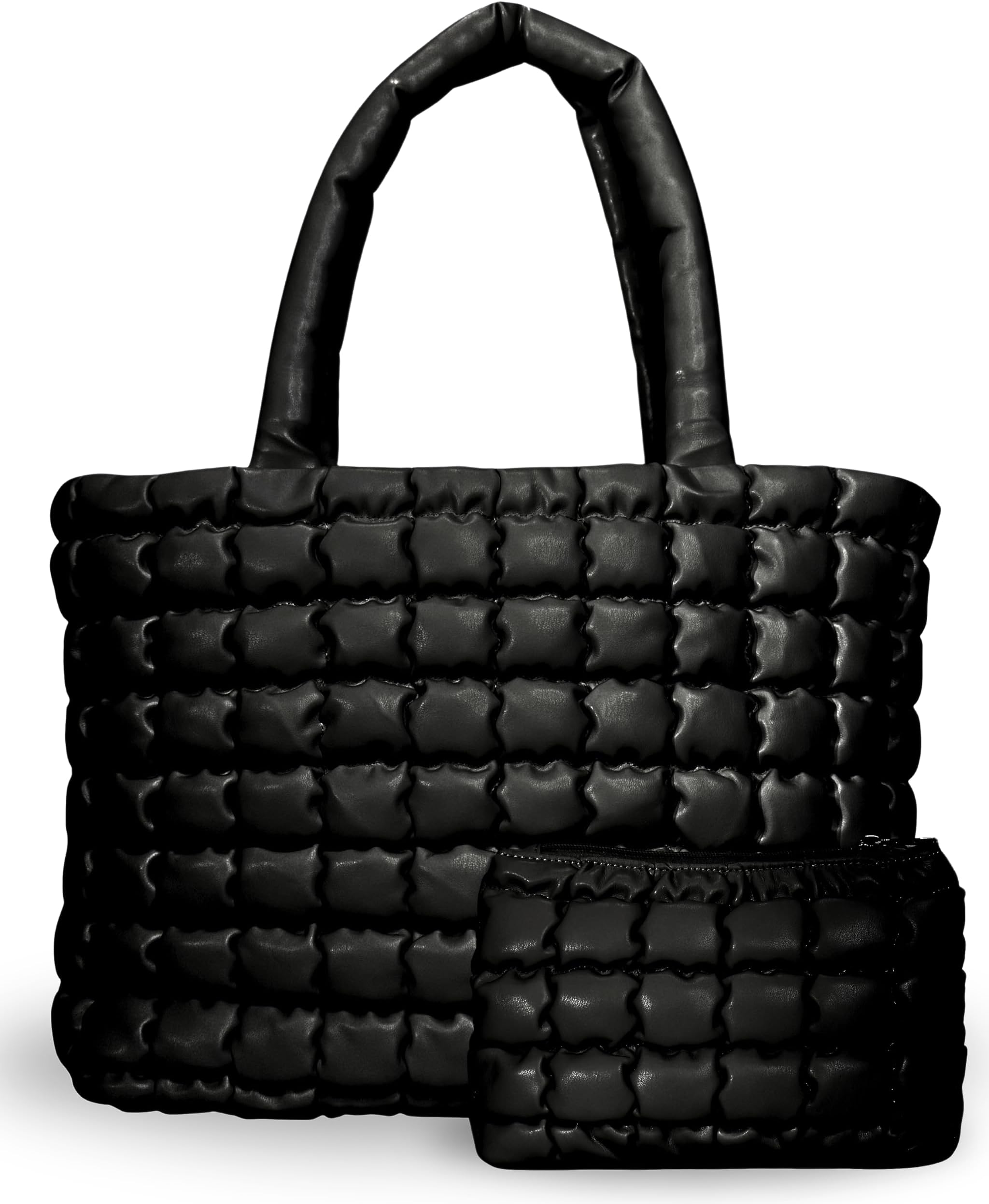 - CITRUSY The Cloud Tote Bag Set | Puffer Tote Bag with Insert Pouch | Quilted Tote Bag for Women | Shoulder Puffy Bag