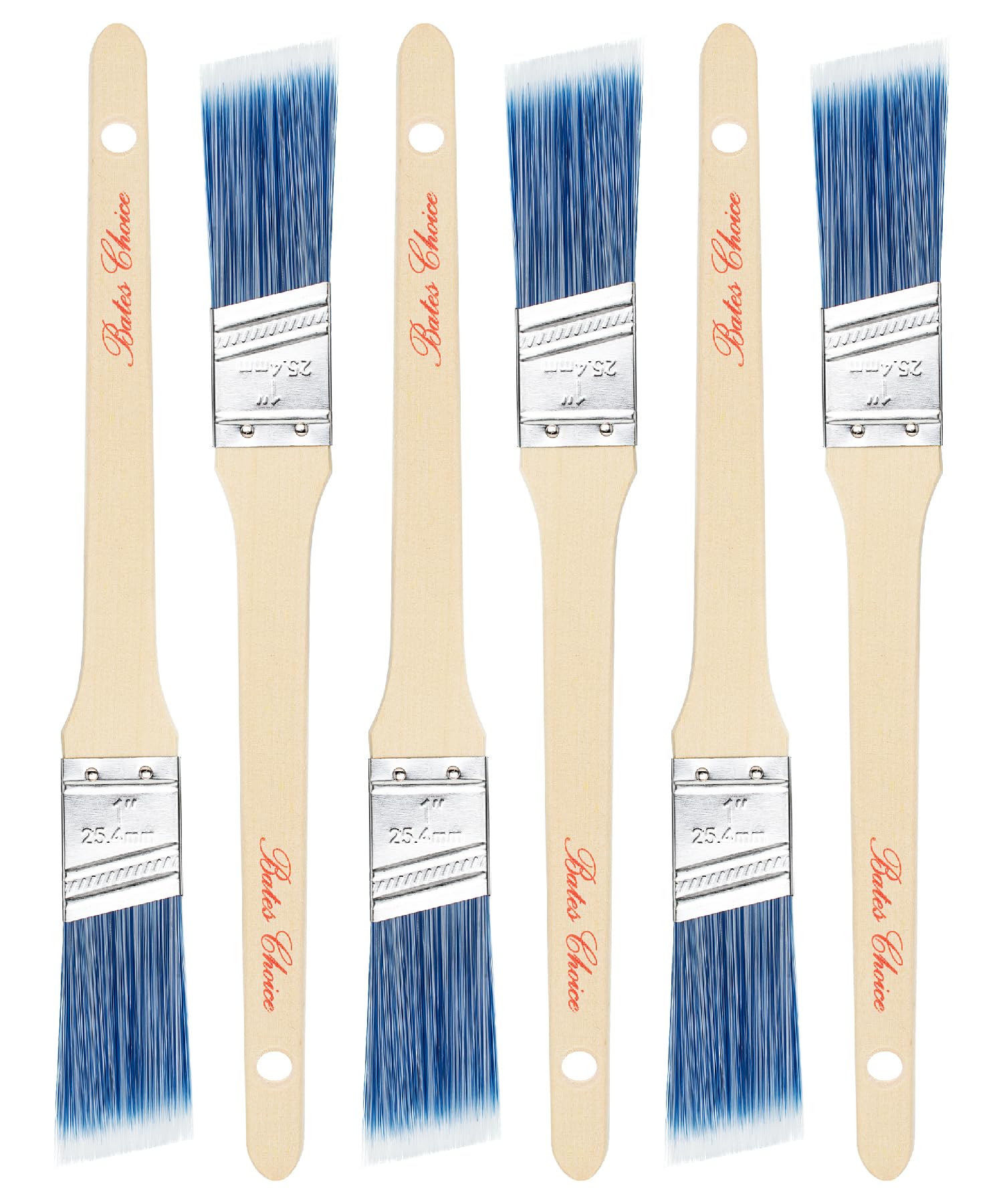 Bates Paint Brushes - 6 Pack for Walls & Projects -16 Bates Paint Brushes - 6 Pack for Walls & Projects -16