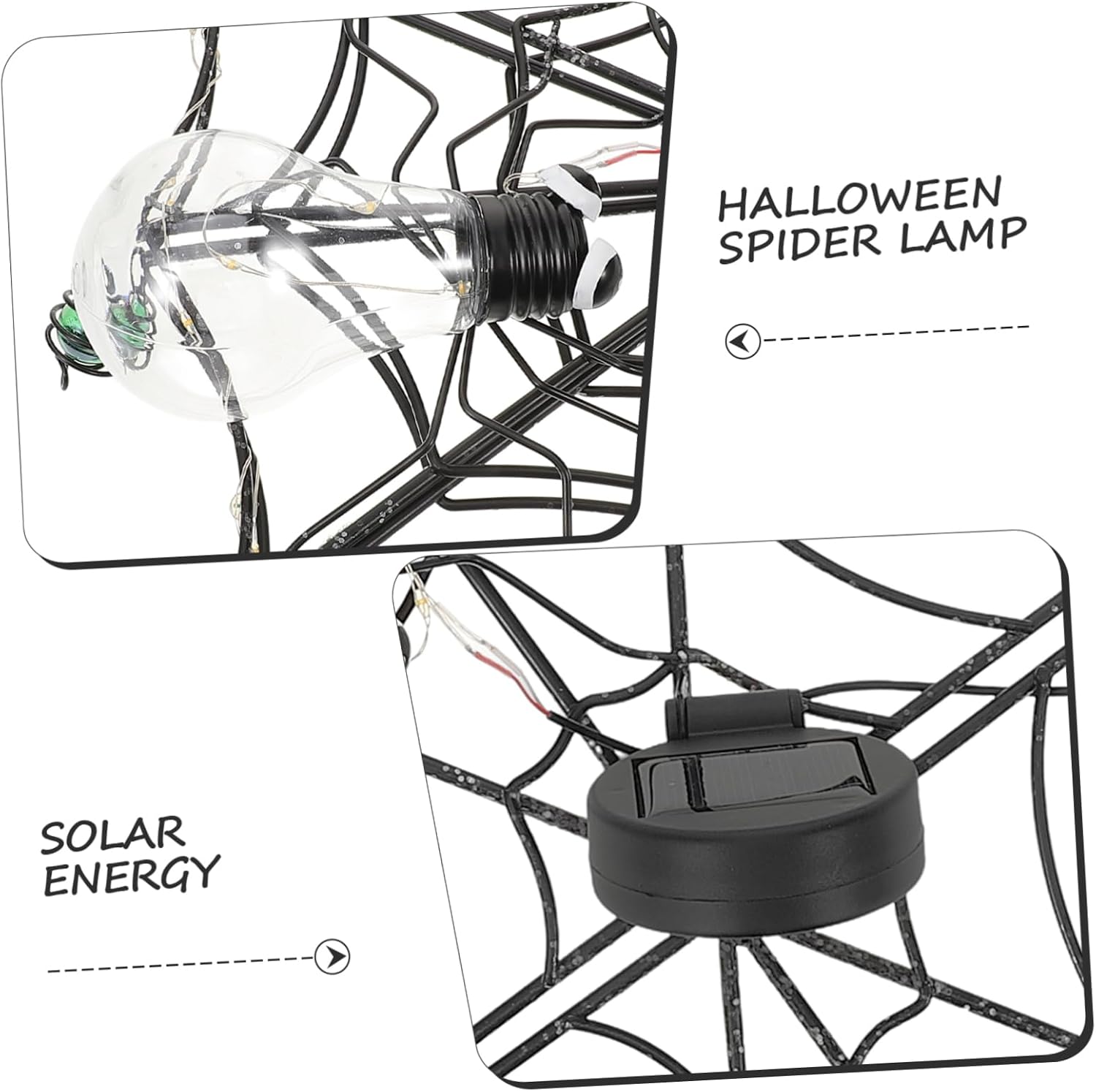 balacoo Halloween Spiderweb Hanging Light Led Decorative Pendant Outdoor Party Decorations Spiderweb Lamp