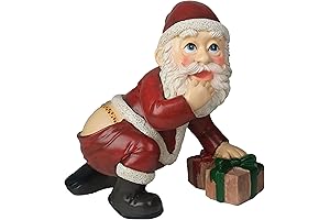 Bella Haus Flocked Santa Figurine