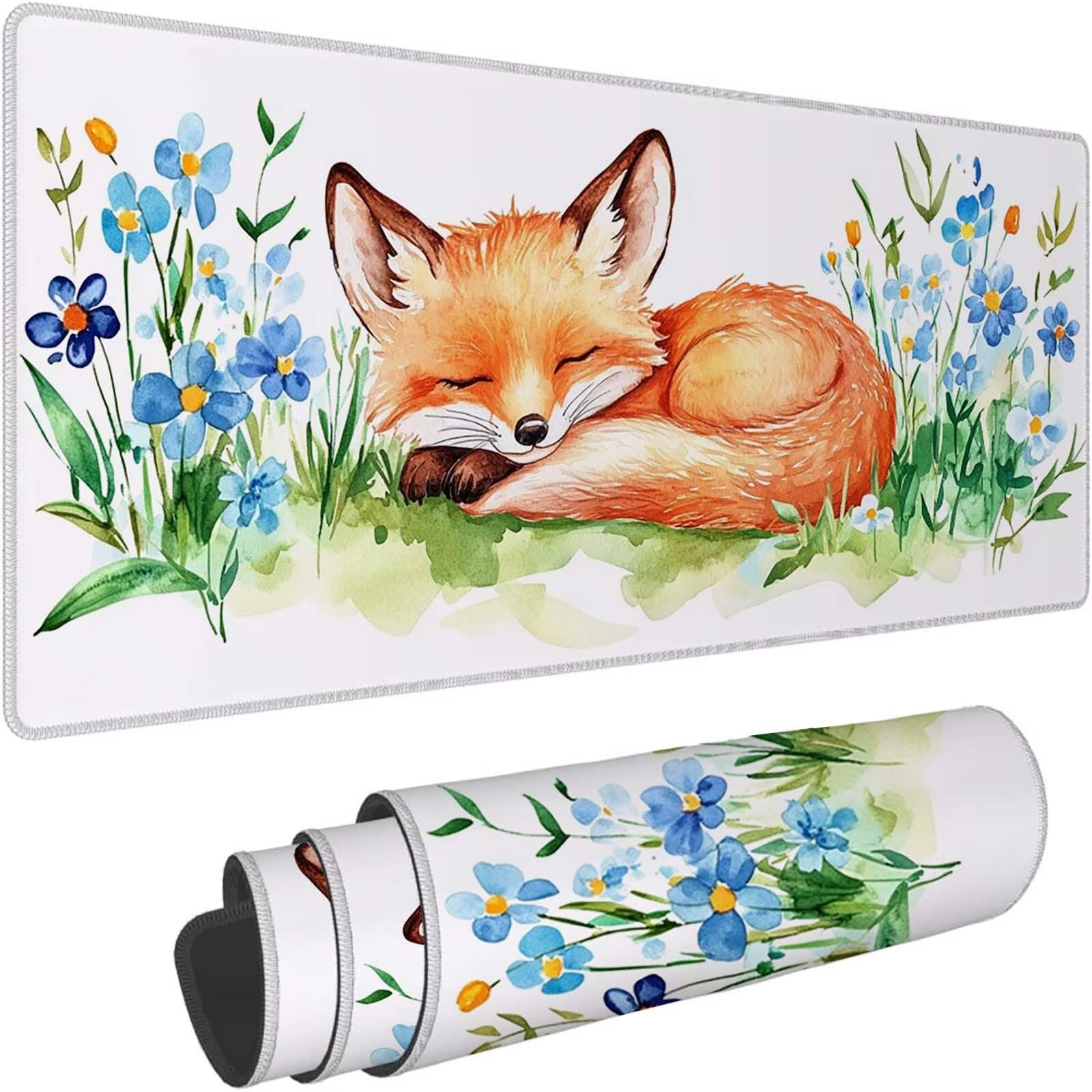 Tapis de Souris XXL Tapis de Souris Gaming 900 x 450 mm Blanc 0-z9