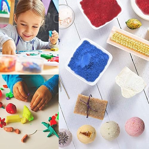 Miniatura 6 de Polvo de mica, pigmento de 30 colores, polvo de mica natural de grado cosmético brillante para resina epoxibombas de bañovelajabón, brillo de