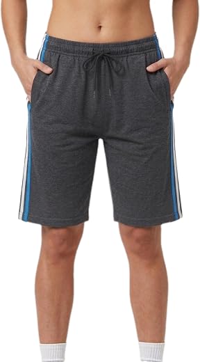 Royal NTS Men's Cotton Shorts | Regular Fit Half Pant for Men with 2 Side Pockets | Elastic Waist Above Knee Bermuda Short...