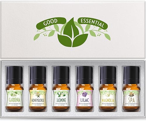 Miniatura 7 de Good Essential Sweet Scents - Juego de aceites aromáticos  Paquete de 10 aceites de regalo navideños a granel para difusores de aromaterapia,